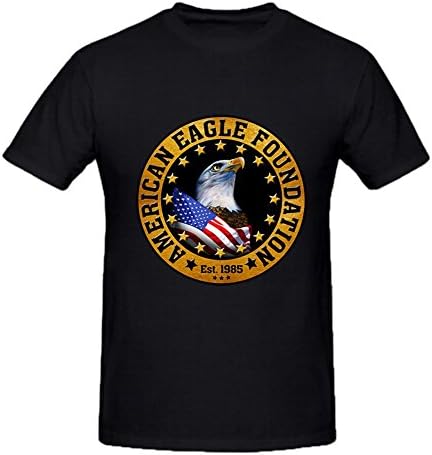 mens Round Neck American Eagle Foundation Short Shirts