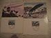 2 card graf zeppelin aeroplane postal fdc lot liechtenstein