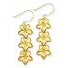 14k Large Pulmeria Trio Earrings title=