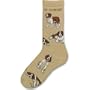 For Bare Feet St Bernard Large Print Poses Socks Medium