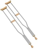 Carex Push Button Aluminum Crutch, Tall