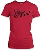 Set Laser Printer To Stun! (Black) Ladies Fitted Fine Jersey T-Shirt