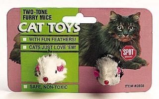 Ethical Cat Fur Feather Mouse 2 Tone 2 Pack – 2858