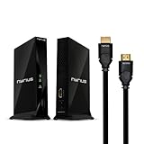 Nyrius ARIES Home HDMI Digital Wireless Transmitter & Receiver for HD 1080p Video Streaming with IR Remote Extender & Bonus Nyrius NWHD300 6' High Speed HDMI 1.4 Cable (2 HDMI Cables Total)