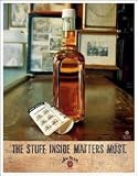 Jim Beam Stuff Inside Vintage Bar Metal Antique Nostalgic Collectible Tin Sign