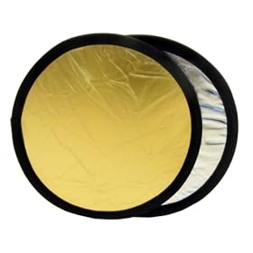 Lastolite LL LR1234 12-Inch Collapsible Reflector (Silver/Gold)