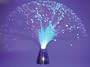 Creative Motion 11183-1 Battery-Operated Blue LED Fiber Lamp with Chrom Base