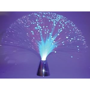 Creative Motion 11183-1 Battery-Operated Blue LED Fiber Lamp with Chrom Base by Creative Motion