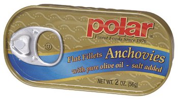 25 Can Case of 2 oz. Flat Anchovies