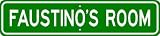 FAUSTINO ROOM SIGN - Personalized Gift Boy or Girl, Aluminum