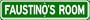 FAUSTINO ROOM SIGN - Personalized Gift Boy or Girl, Aluminum
