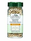 The Spice Hunter Peppercorns, White, Sarawak, Whole, 2.4-Ounce Jars (Pack of 6)