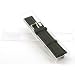 Black Alligator Grain Watch Band Leather Long 20mm Part