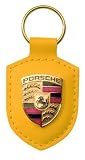 Porsche Crest Key Ring - Yellow