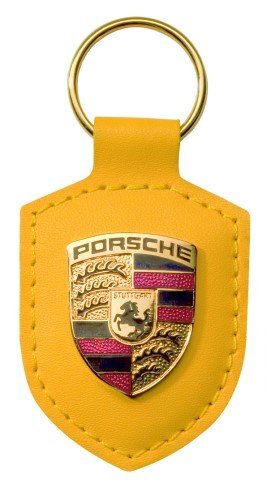 Porsche Crest Key Ring - Yellow