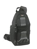 Lowepro Slingshot 100 Sling Bag For Digital SLR & 1-2 Lenses for Canon 450D, 1000D,500D, Nikon D3000, D5000,D90, Sony Alpha DLSR Range and Panasonic G1 Series  - Black