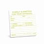 Knock Knock Sticky Notes: Humbly Submitted (Pack of 8)