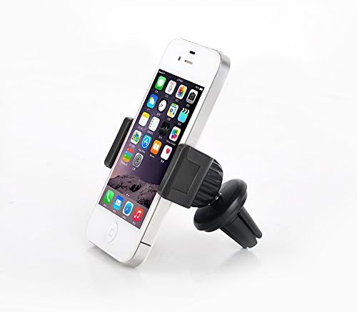 Car Mount, Nexcon Universal Smartphone Air Vent Car Mount Holder for iPhone 6, 6 plus 5S 5C 5 4S Samsung Galaxy S6 Edge S5 S4 S3 Note 4 3, HTC One New M8 M7, LG G3, All Other Smartphones, Black/Black