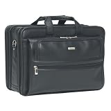 Solo,Leather Laptop Portfolio Black.