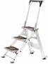 Little Giant 10310B Safety Stepladder with Bar and Tray, 3-Step