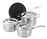 Le Creuset Tri-ply Four Piece Stainless Steel Cookware Set