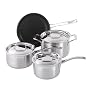 Le Creuset 3-Ply Stainless Steel 4 Piece Cookware Set