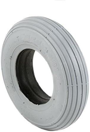 2 Grey Solid Rib Tread Mobility Scooter Tyres 200 x 50
