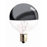 Bulbrite 40G16HM Half Chrome 40W Globe Shape Bulb