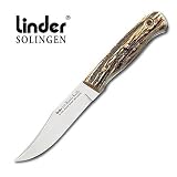 Linder Hunter Knife Stainless Steel Stag