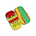 1 Rasta Yellow Green and Red Danktainers Extra Large 7 Compartment Medical Grade Silicone Jars