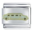 White Limousine Car Italian Charms