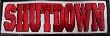 SHUTDOWN - Logo - Patch