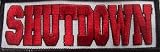 SHUTDOWN - Logo - Patch