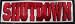 SHUTDOWN - Logo - Patch