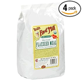 Bob's Red Mill Organic Flaxseed Meal, 32-Ounce Packages (Pack of 4)