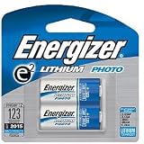 Energizer EL123APB-2 3-Volt Lithium Photo Battery (2-Pack)