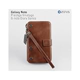 ZENUS Galaxy Note SC-05Dケース Prestige Vintage G-Note Diary ストラップ付 手帳タイプ 本革ケース ビンテージブラウン Z997GNT