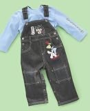 Flapdoodles Baby Boy Grand Illusion Overalls Set
