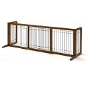 Richell Wood Freestanding Pet Gate, Large, Autumn Matte Finish