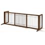 Richell Wood Freestanding Pet Gate, Large,  Autumn Matte Finish