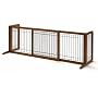 Richell Wood Freestanding Pet Gate, Large,  Autumn Matte Finish
