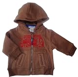 from Bright Bots Bright Bots Baby Boy Cotton Fleece Fire Engine Hooded Jacket size 12-18 months
