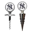 New York Yankees MLB Cork Screw and Wine Bottle Topper Set