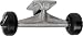 Tensor Raw Skateboard Truck and Wheel Combo