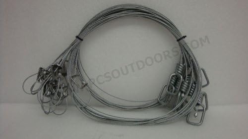 AuSable Brand 4 ft. 1/16 Small Game Skunk Snare with Sure Lock & Wire Swivel End 1 Dozen