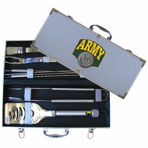 Buy Cheap Army 8pc BBQ Set