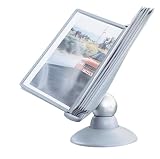 Durable Sherpa Motion Display Unit Rotating with 10 Panels 10 Tabs Titanium Ref 5587/37
