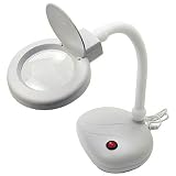 White Magnifying Desk Lamp 5X power