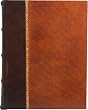 Portofino Genuine Italian Leather Album / Scrapbook, Handcrafted, 24K Gold Leaf Design, 9x12"