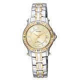 Pulsar Ladies Crystal Two-Tone Watch #PXT650 by Pulsar